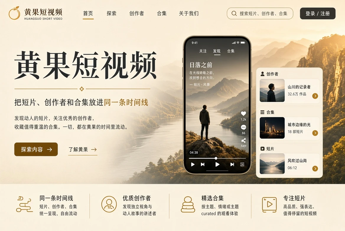 黄果短视频精选短片视觉